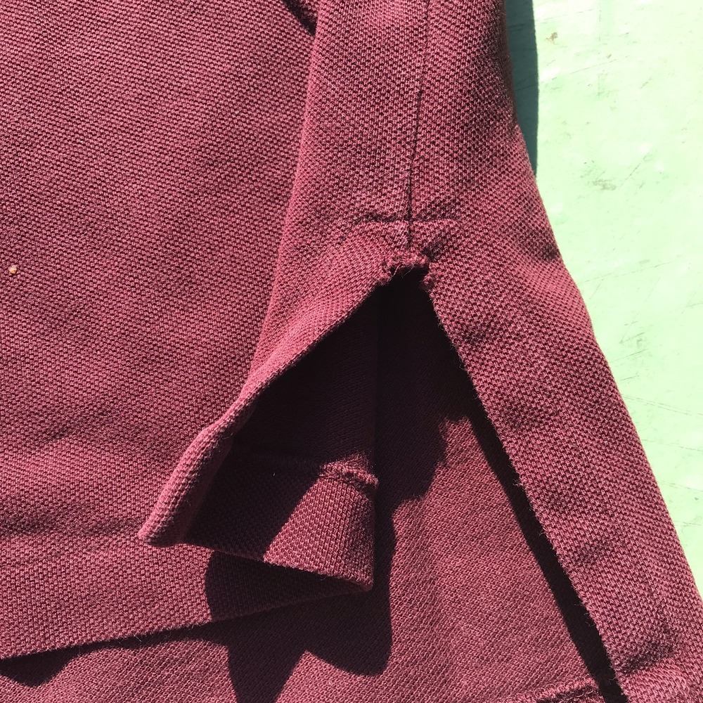 Ralph Lauren Polo Shirt Mens Large Dark Rose Burgundy Red Cotton Pony Logo Golf - Picture 4 of 9